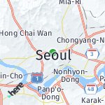 Peta lokasi: Seoul, Korea Selatan