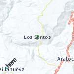Peta lokasi: Los Santos, Kolombia