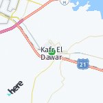 Peta lokasi: Kafr El Dawar, Mesir