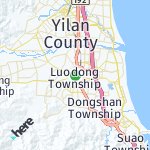 Peta lokasi: Luodong Township, Taiwan