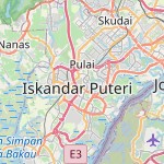 Peta lokasi: Nusa Sentral, Malaysia untuk keperluan jadwal sholat