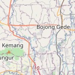 Peta lokasi: Cimanggis, Indonesia untuk keperluan jadwal sholat