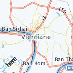 Peta lokasi: Vientiane, Laos