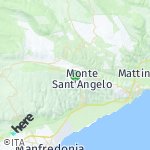 Peta wilayah Monte Sant'Angelo, Italia