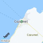 Peta lokasi: Cozumel, Meksiko