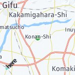 Peta lokasi: Konan-Shi, Jepang