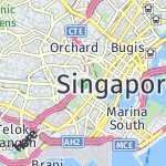 Peta lokasi: Central Business District, Singapura