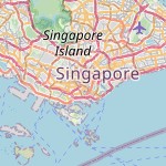 Peta lokasi: Central Business District, Singapura untuk keperluan jadwal sholat