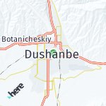 Peta lokasi: Dushanbe, Tajikistan