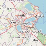 Peta lokasi: Tunis, Tunisia