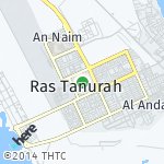 Peta lokasi: Az Zuhur, Arab Saudi
