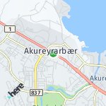 Peta lokasi: Akureyri, Islandia
