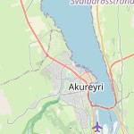 Peta lokasi: Akureyri, Islandia