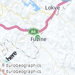 Peta lokasi: Fužine, Kroasia