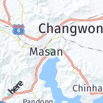 Peta lokasi: Sangnam, Korea Selatan