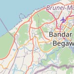 Peta lokasi: Kampung Tanjong Bunut, Brunei Darussalam untuk keperluan jadwal sholat