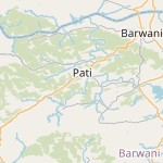Peta lokasi: Pati, India untuk keperluan jadwal sholat