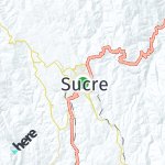 Peta lokasi: Sucre, Bolivia