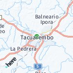 Peta lokasi: Tacuarembó, Uruguay