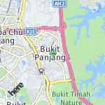 Peta lokasi: Bukit Panjang, Singapura