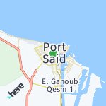 Peta lokasi: Port Said, Mesir