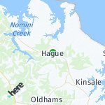 Peta lokasi: Hague, Amerika Serikat