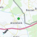 Peta lokasi: Arendonk, Belgia