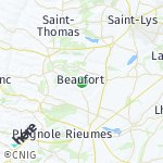 Peta lokasi: Beaufort, Prancis