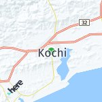 Peta lokasi: Kochi, Jepang