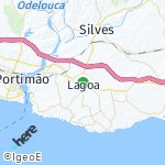 Peta lokasi: Lagoa, Portugal