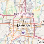 Peta lokasi: Medan Barat, Indonesia untuk keperluan jadwal sholat