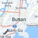 Peta lokasi: Busan, Korea Selatan