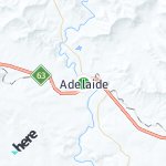 Peta lokasi: Adelaide, Afrika Selatan