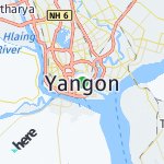 Peta lokasi: Yangon, Myanmar