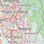 Peta lokasi: Cheras, Malaysia untuk keperluan jadwal sholat