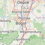 Peta lokasi: Bogor, Indonesia untuk keperluan jadwal sholat
