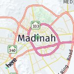 Peta lokasi: Madinah, Arab Saudi