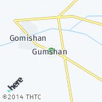 Peta lokasi: Gumshan, Iran
