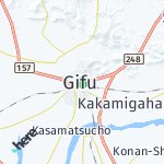 Peta lokasi: Gifu, Jepang