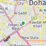 Peta lokasi: Al Mirqab Al Jadeed, Qatar