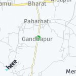 Peta wilayah Ganti, India