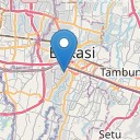Peta lokasi: Bekasi, Indonesia untuk keperluan jadwal sholat