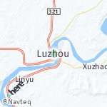 Peta wilayah Lu Zhou, Cina
