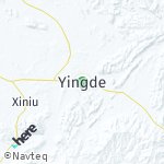 Peta wilayah Yingde, Cina