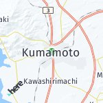 Peta lokasi: Kumamoto, Jepang