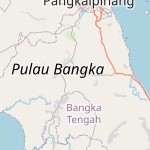 Peta lokasi: Bangka Tengah, Indonesia untuk keperluan jadwal sholat