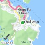 Peta wilayah Chai Wan, Hong Kong-Cina