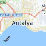 Peta lokasi: Antalya, Turki