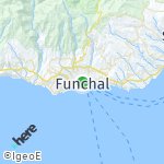 Peta lokasi: Funchal, Portugal