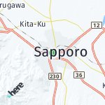 Peta lokasi: Sapporo, Jepang